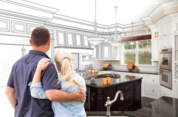 Custom kitchen cabinets installed in a Beallsville home